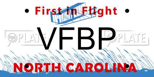 VFBP North Carolina License Plate
