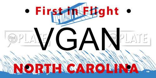 VGAN North Carolina License Plate