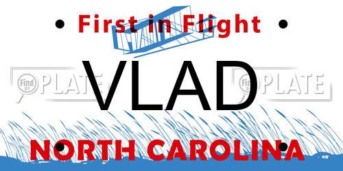 VLAD North Carolina License Plate