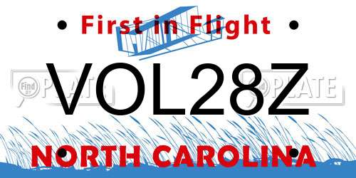 VOL28Z North Carolina License Plate