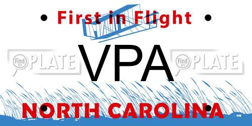 VPA North Carolina License Plate