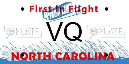 VQ North Carolina License Plate
