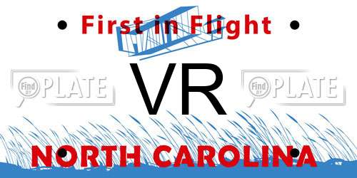 VR North Carolina License Plate