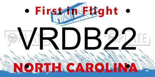 VRDB22 North Carolina License Plate