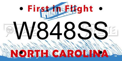 W848SS North Carolina License Plate