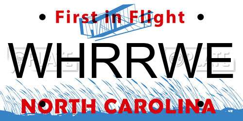 WHRRWE North Carolina License Plate