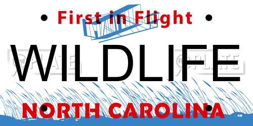 WILDLIFE North Carolina License Plate