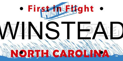 WINSTEAD North Carolina License Plate