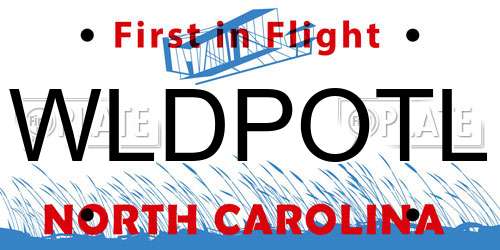 WLDPOTL North Carolina License Plate