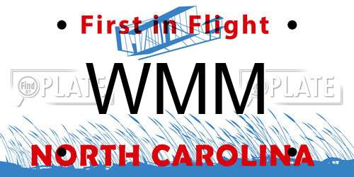 WMM North Carolina License Plate