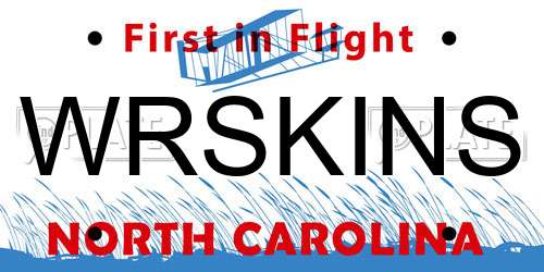 WRSKINS North Carolina License Plate