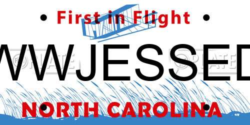 WWJESSED North Carolina License Plate