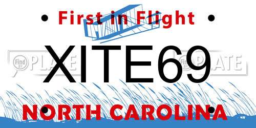 XITE69 North Carolina License Plate