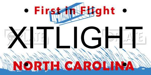 XITLIGHT North Carolina License Plate
