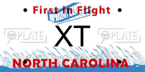XT North Carolina License Plate