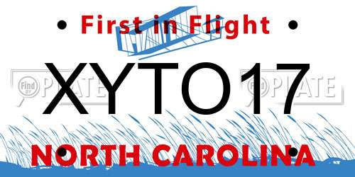 XYTO17 North Carolina License Plate
