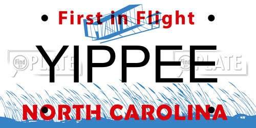 YIPPEE North Carolina License Plate