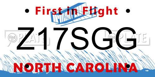Z17SGG North Carolina License Plate