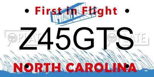 Z45GTS North Carolina License Plate