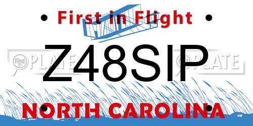 Z48SIP North Carolina License Plate