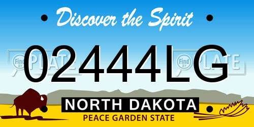 02444LG North Dakota License Plate