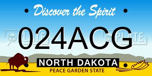 024ACG North Dakota License Plate
