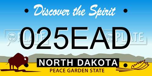 025EAD North Dakota License Plate