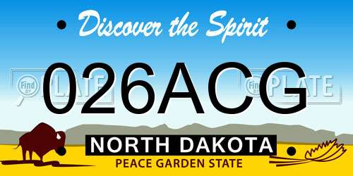 026ACG North Dakota License Plate
