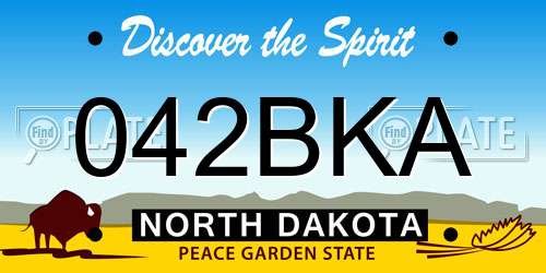 042BKA North Dakota License Plate