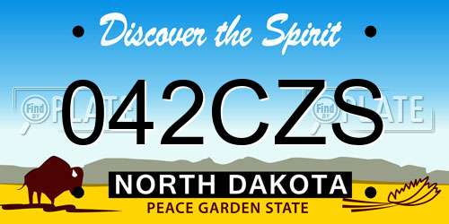 042CZS North Dakota License Plate