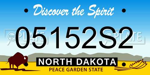 05152S2 North Dakota License Plate
