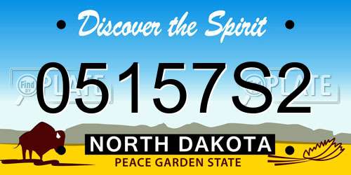 05157S2 North Dakota License Plate