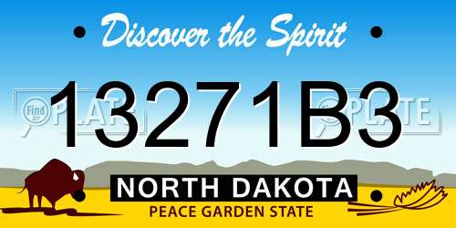 13271B3 North Dakota License Plate