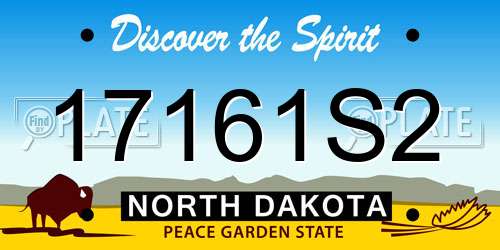 17161S2 North Dakota License Plate