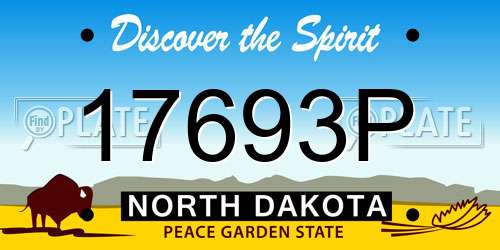 17693P North Dakota License Plate