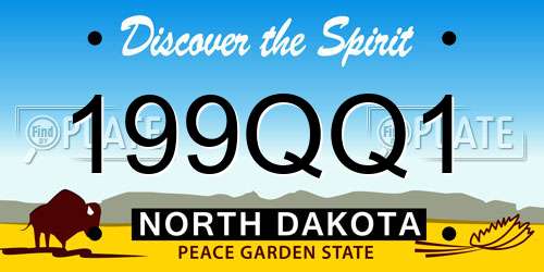 199QQ1 North Dakota License Plate