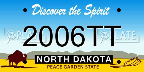 2006TT North Dakota License Plate