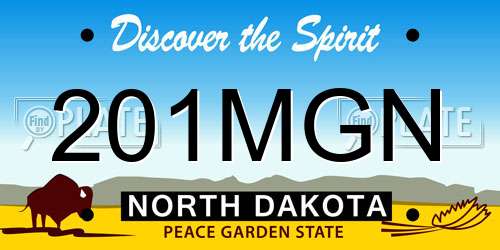 201MGN North Dakota License Plate
