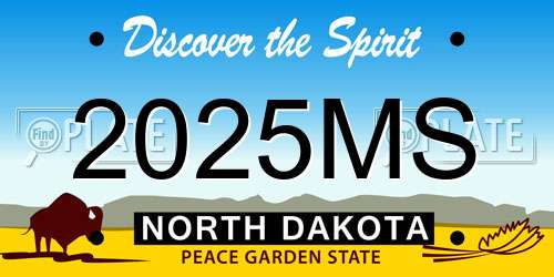 2025MS North Dakota License Plate