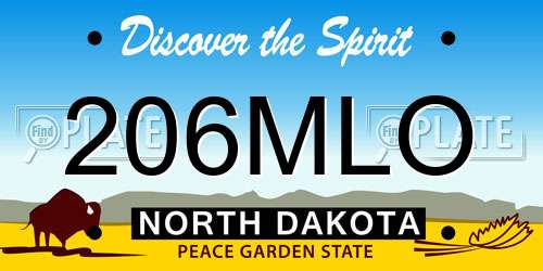 206MLO North Dakota License Plate