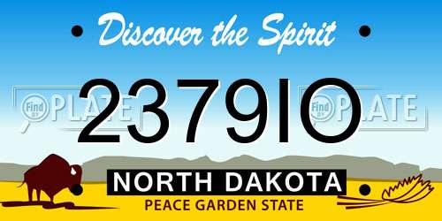 2379IO North Dakota License Plate