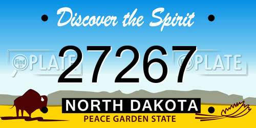 27267 North Dakota License Plate