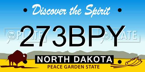 273BPY North Dakota License Plate