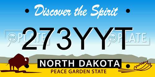 273YYT North Dakota License Plate