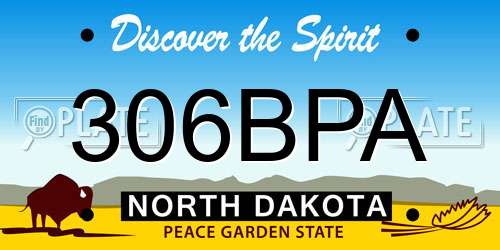 306BPA North Dakota License Plate