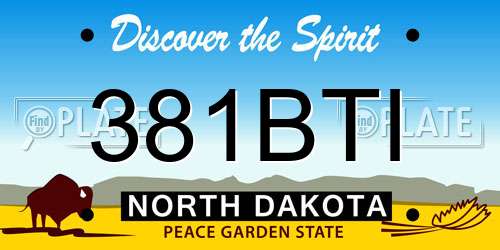 381BTI North Dakota License Plate