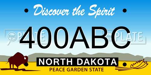 400ABC North Dakota License Plate
