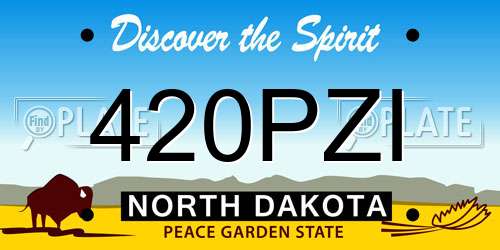 420PZI North Dakota License Plate