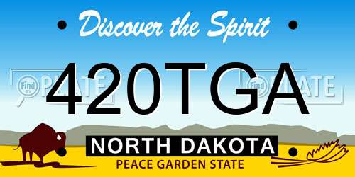 420TGA North Dakota License Plate