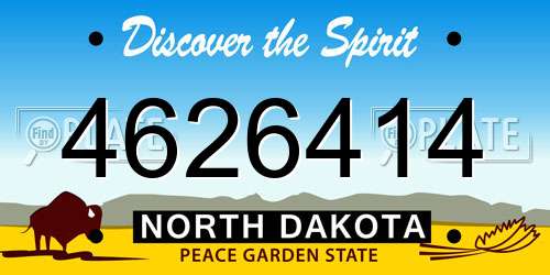 4626414 North Dakota License Plate
